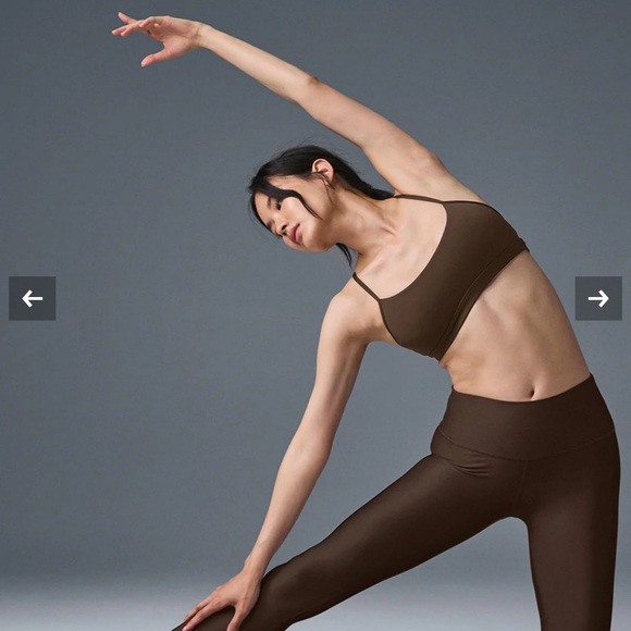 ALO Yoga Espresso Airlight High Waisted Leggings, NWT, use for Yoga & workout - Picture 5 of 11